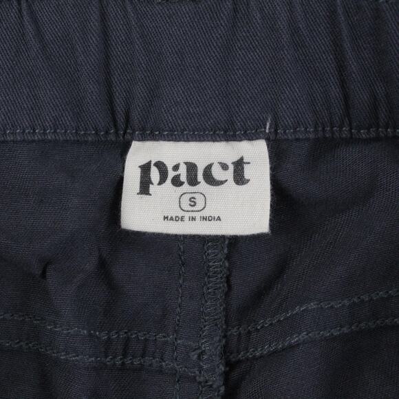 Pact Jeans Womens Small Organic Cotton Stretch Twill Denim Wide Leg Pants Gray - Picture 8 of 16